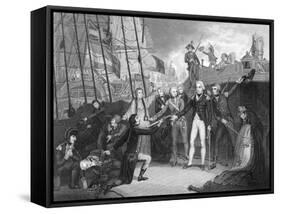 Surrender of the Spanish Ship 'San Josef' after the Battle of Cape St Vincent, 1797-Daniel Orme-Framed Stretched Canvas