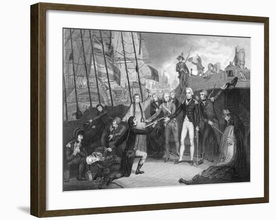 Surrender of the Spanish Ship 'San Josef' after the Battle of Cape St Vincent, 1797-Daniel Orme-Framed Giclee Print