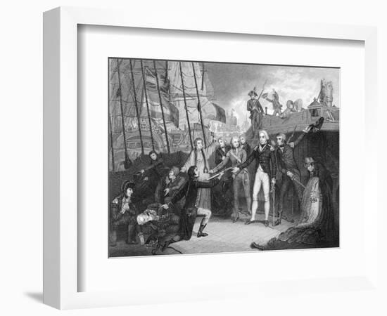 Surrender of the Spanish Ship 'San Josef' after the Battle of Cape St Vincent, 1797-Daniel Orme-Framed Giclee Print