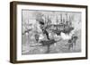 Surrender of the "Tennessee", Battle of Mobile Bay, from "Battles and Leaders of the Civil War"-Julian Oliver Davidson-Framed Giclee Print