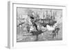 Surrender of the "Tennessee", Battle of Mobile Bay, from "Battles and Leaders of the Civil War"-Julian Oliver Davidson-Framed Giclee Print