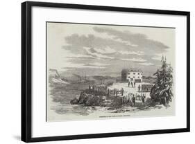 Surrender of the Tower of Prasto, Bomarsund-null-Framed Giclee Print