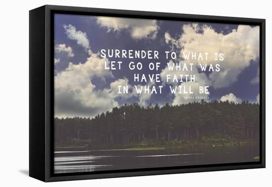Surrender-Vintage Skies-Framed Stretched Canvas