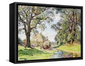 Surrey Landscape-Edmund George Warren-Framed Stretched Canvas