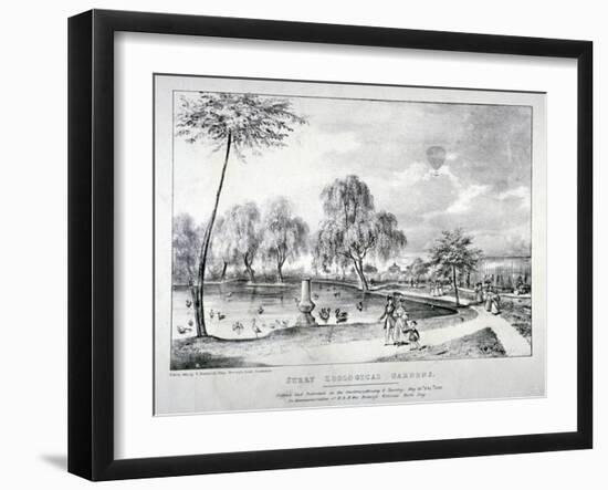 Surrey Zoological Gardens, Southwark, London, 1836-F Alvey-Framed Giclee Print