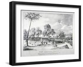 Surrey Zoological Gardens, Southwark, London, 1836-F Alvey-Framed Giclee Print