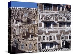 Surrounded by a Massive 20 to 30-Foot High Wall, Old Sana'A Is One of the World's Oldest Inhabited -Nigel Pavitt-Stretched Canvas