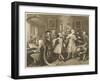 Surrounded by Artists and Professors-William Hogarth-Framed Art Print