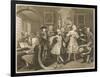 Surrounded by Artists and Professors-William Hogarth-Framed Art Print