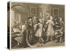 Surrounded by Artists and Professors-William Hogarth-Stretched Canvas