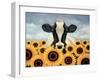 Surrounded by Sunflowers-Lowell Herrero-Framed Art Print