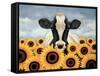 Surrounded by Sunflowers-Lowell Herrero-Framed Stretched Canvas