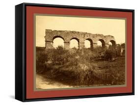Surroundings Constantine, Ruins of a Roman Aqueduct, Algiers-Etienne & Louis Antonin Neurdein-Framed Stretched Canvas
