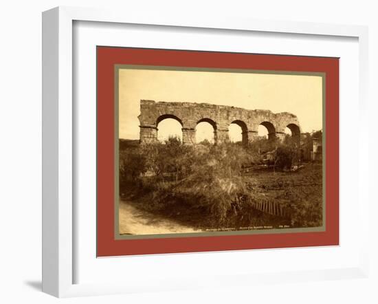 Surroundings Constantine, Ruins of a Roman Aqueduct, Algiers-Etienne & Louis Antonin Neurdein-Framed Giclee Print