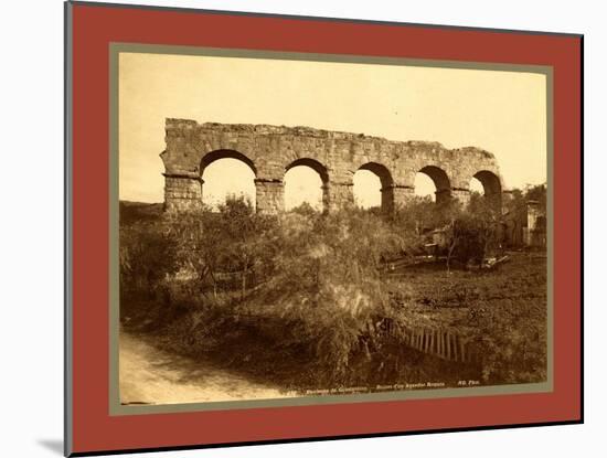 Surroundings Constantine, Ruins of a Roman Aqueduct, Algiers-Etienne & Louis Antonin Neurdein-Mounted Giclee Print