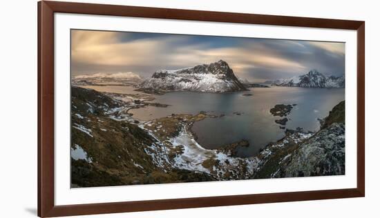 Surroundings of Offersoykamen at Sunset, Lofoten, Nordland, Norway-null-Framed Photographic Print
