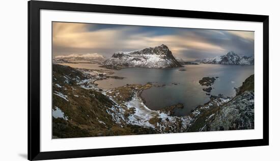 Surroundings of Offersoykamen at Sunset, Lofoten, Nordland, Norway-null-Framed Photographic Print