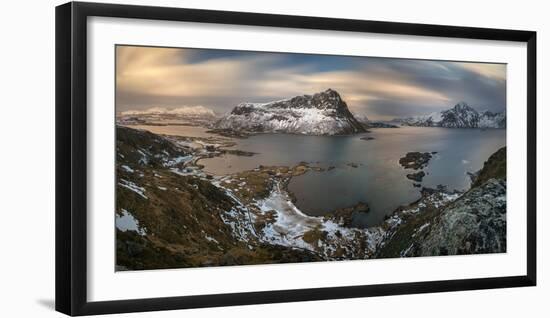Surroundings of Offersoykamen at Sunset, Lofoten, Nordland, Norway-null-Framed Photographic Print