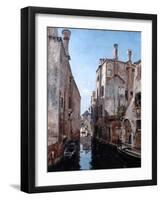 Surroundings of the Church San Sebastian, Venice, 1892-Emmanuel Lansyer-Framed Giclee Print