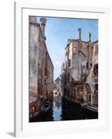 Surroundings of the Church San Sebastian, Venice, 1892-Emmanuel Lansyer-Framed Giclee Print