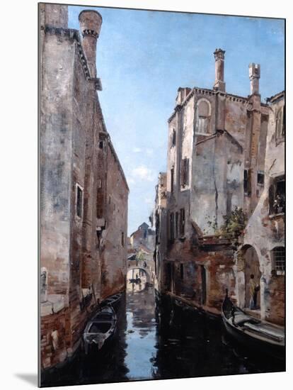 Surroundings of the Church San Sebastian, Venice, 1892-Emmanuel Lansyer-Mounted Giclee Print