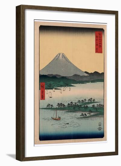 Suruga Miho No Matsubara-Utagawa Hiroshige-Framed Giclee Print