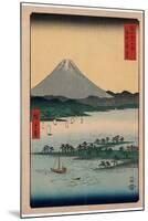 Suruga Miho No Matsubara-Utagawa Hiroshige-Mounted Giclee Print