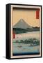 Suruga Miho No Matsubara-Utagawa Hiroshige-Framed Stretched Canvas