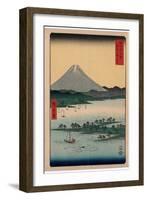 Suruga Miho No Matsubara-Utagawa Hiroshige-Framed Giclee Print