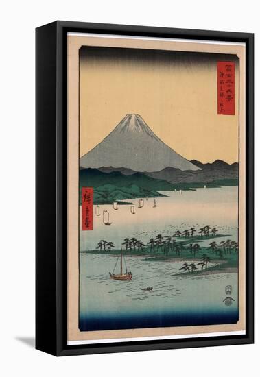 Suruga Miho No Matsubara-Utagawa Hiroshige-Framed Stretched Canvas