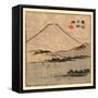 Suruga Miho No Ura-Utagawa Hiroshige-Framed Stretched Canvas