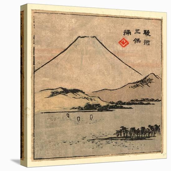 Suruga Miho No Ura-Utagawa Hiroshige-Stretched Canvas