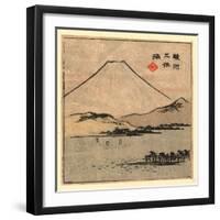 Suruga Miho No Ura-Utagawa Hiroshige-Framed Premium Giclee Print
