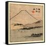 Suruga Miho No Ura-Utagawa Hiroshige-Framed Stretched Canvas