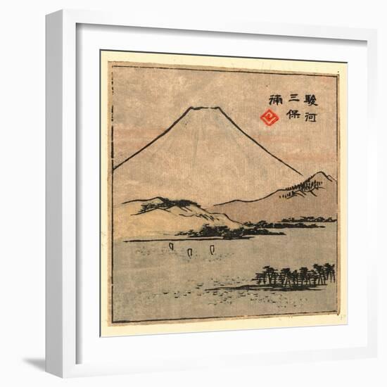 Suruga Miho No Ura-Utagawa Hiroshige-Framed Giclee Print