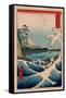 Suruga Satta No Kaijo-Utagawa Hiroshige-Framed Stretched Canvas