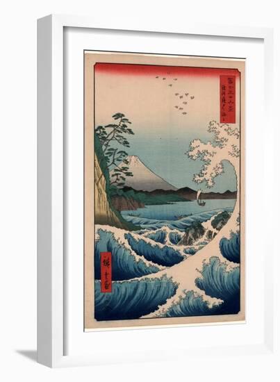 Suruga Satta No Kaijo-Utagawa Hiroshige-Framed Giclee Print