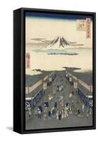 Surugach?-Ando Hiroshige-Framed Stretched Canvas