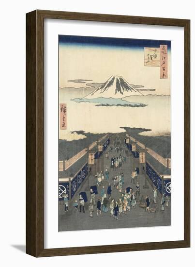 Surugach?-Ando Hiroshige-Framed Giclee Print