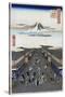 Surugacho (One Hundred Famous Views of Ed), 1856-1858-Utagawa Hiroshige-Stretched Canvas