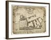 Survey and Ground Plot of the Royal Palace of Whitehall, 1680, with the Lodgings and Apartments…-null-Framed Giclee Print