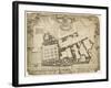 Survey and Ground Plot of the Royal Palace of Whitehall, 1680, with the Lodgings and Apartments…-null-Framed Giclee Print