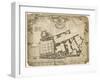 Survey and Ground Plot of the Royal Palace of Whitehall, 1680, with the Lodgings and Apartments…-null-Framed Giclee Print