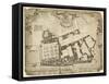 Survey and Ground Plot of the Royal Palace of Whitehall, 1680, with the Lodgings and Apartments…-null-Framed Stretched Canvas
