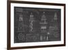 Survey of Lighthouses-The Vintage Collection-Framed Giclee Print