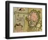 Survey of London, Westminster, and Southwark - 1700-Anna Beeck-Framed Art Print