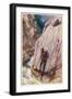 Surveying for a New Railway Line Through the Canadian Rockies-E.p. Kinsella-Framed Art Print