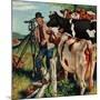 "Surveying the Cow Pasture", July 28, 1956-Amos Sewell-Mounted Giclee Print