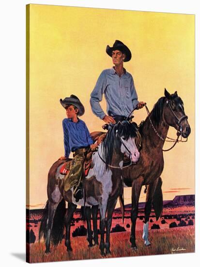 "Surveying the Ranch," August 19, 1944-Fred Ludekens-Stretched Canvas