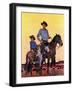 "Surveying the Ranch," August 19, 1944-Fred Ludekens-Framed Premium Giclee Print